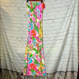Lilly Pulitzer Target Floral Strapless Maxi Dress Size Small Brand New W/Tag